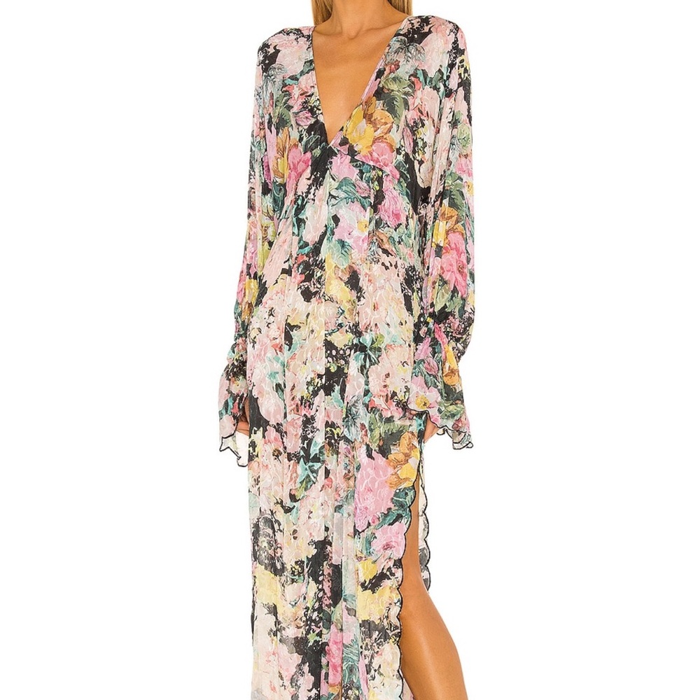 HEMANT & NANDITA Teien Caftan with slip
